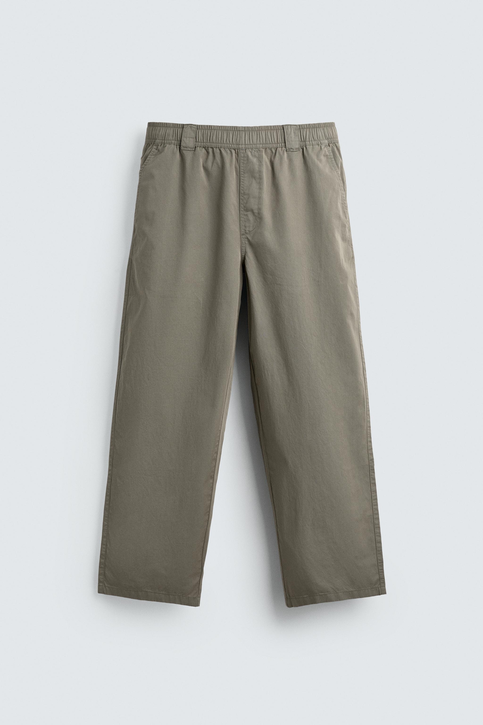 RELAXED FIT COTTON PANTS